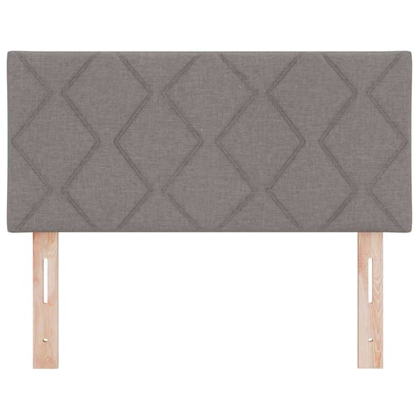 vidaXL Hovedgærde Gråbrun 100 cm Stof
