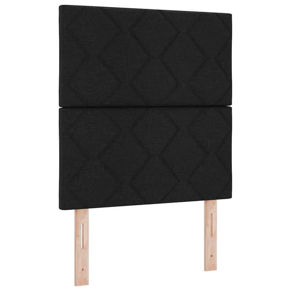 vidaXL Hovedgærde Sort 80 cm Stof