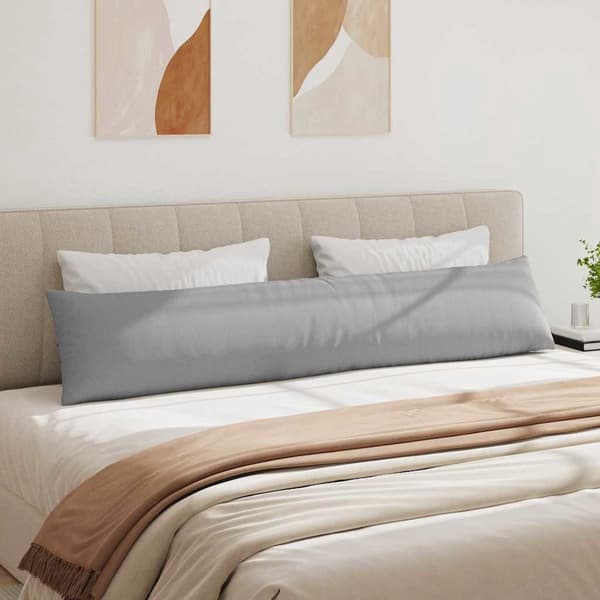 vidaXL Sofapuder 2 pcs Skygrå 200 x 40 cm Stof