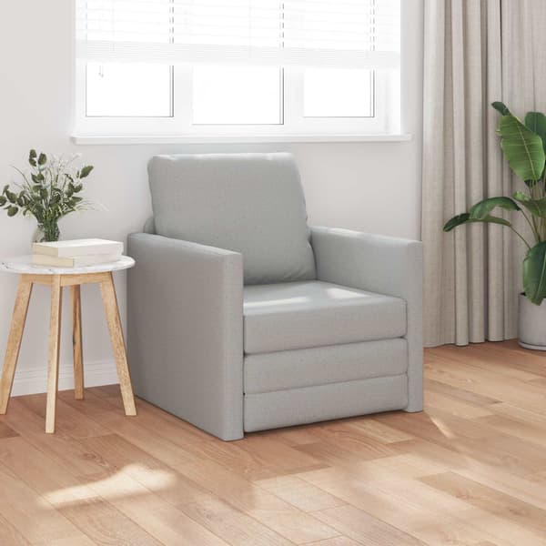 vidaXL Sovesofa 60cm Skygrå Stof