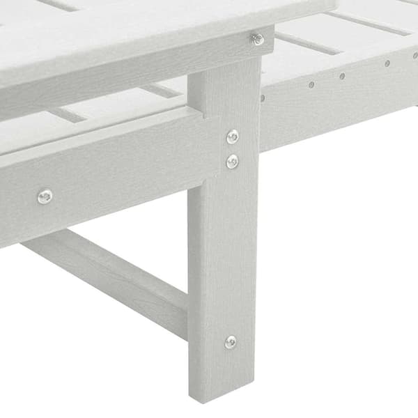 vidaXL Solstol 3 pcs Hvid Polyethylen
