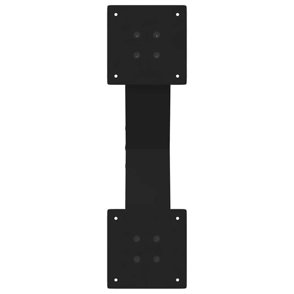 vidaXL sofabordsben X-formet 2 stk. sort 50x(30-31) cm stål