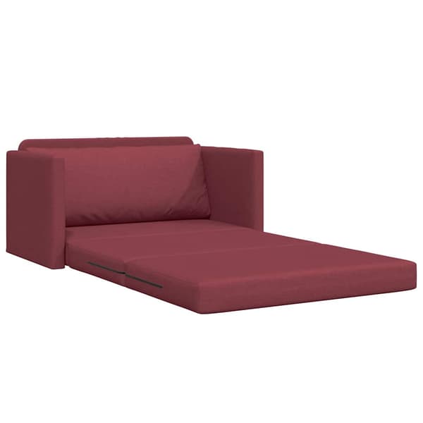vidaXL Sovesofa 110cm Vinrød Stof