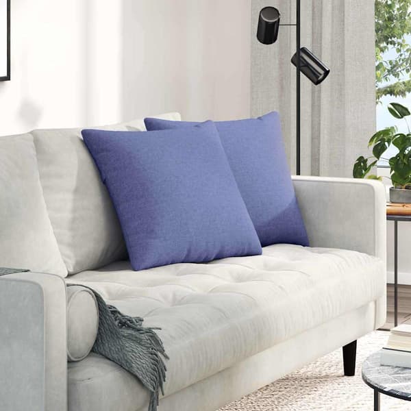 vidaXL Sofapuder 2 pcs Jeans blå 50 x 50 cm Stof