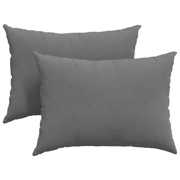 vidaXL Sofapuder 2 pcs Mørkegrå 70 x 50 cm Stof