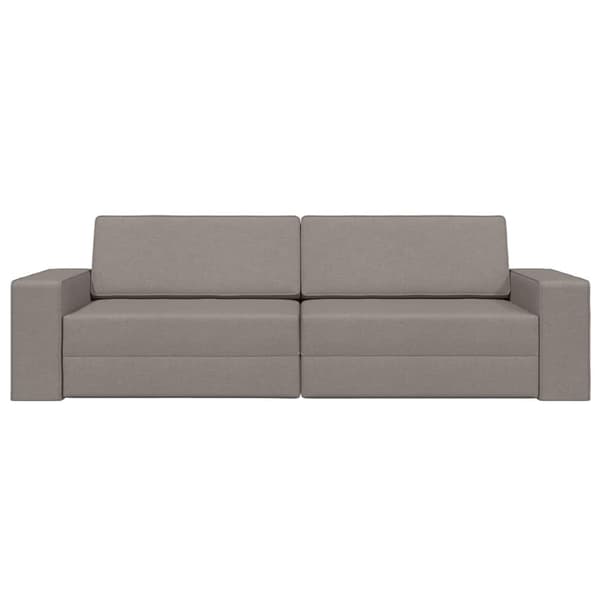vidaXL Sovesofa 200cm Gråbrun Stof
