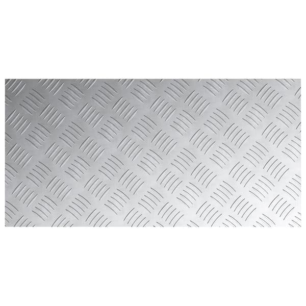 vidaXL Trappe Tread Rektangulær 4 pcs Sølv 80 x 40 cm Aluminium