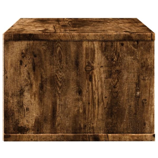 vidaXL printerstativ 40x32x22,5 cm konstrueret træ røget egetræsfarve
