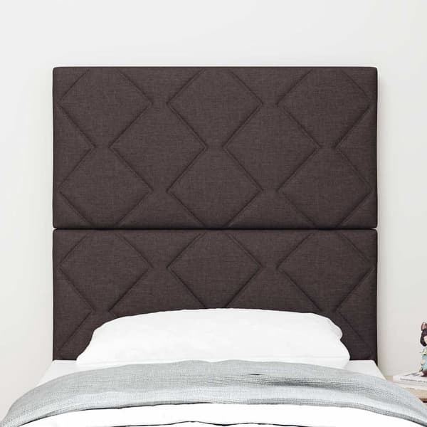 vidaXL LED sengegavl Lysegrå 80 cm Stof