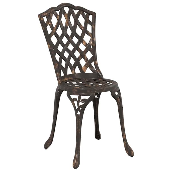 vidaXL Have Bistro Sæt 3 pcs Bronze Aluminium