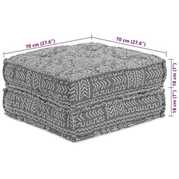 vidaXL Modulsofa Lysegrå 70 x 70 x 36 cm Stof