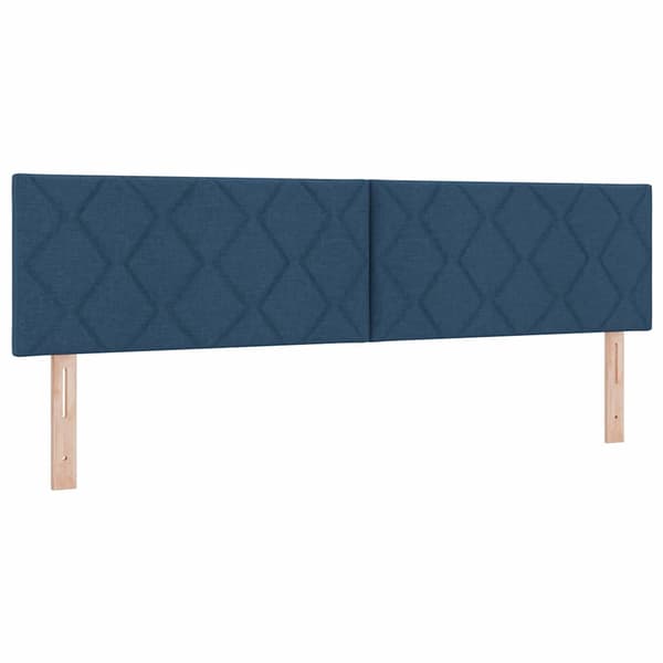 vidaXL Box spring seng med madras Blå 200 x 180 cm Polyester