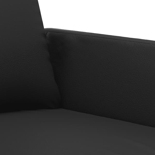 vidaXL lænestol 60 cm kunstlæder sort