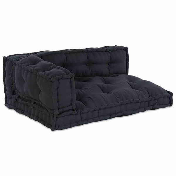 vidaXL Modulært patchwork sofa 3 pcs Antracit 120 x 80 x 38 cm Stof