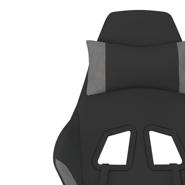 vidaXL gamingstol med massagefunktion sort og lysegrå