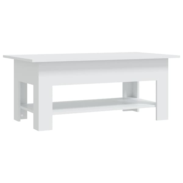 vidaXL sofabord 102x55x42 cm spånplade hvid