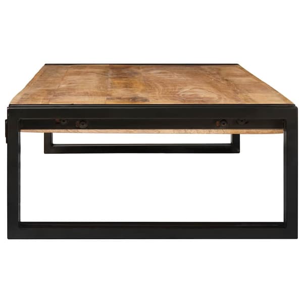 vidaXL Badeværelseshylde Brun 120 x 50 x 23 cm Solid Ru raw mango træ