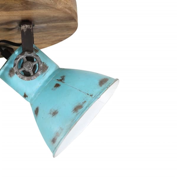 vidaXL loftlampe 25 W 35x35x25 cm E27 rustik blå