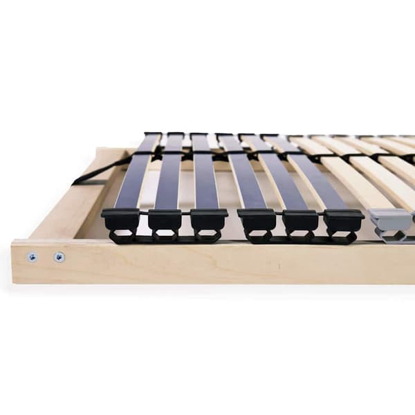 vidaXL Lamelbund Brun 90 x 190 cm Solid bøg
