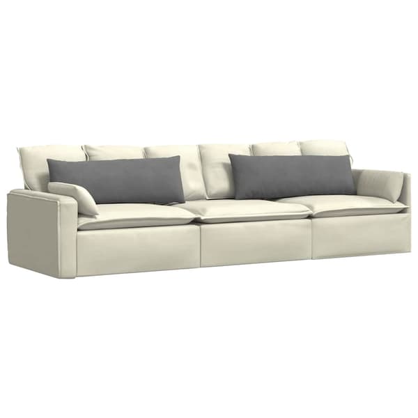 vidaXL Sofapuder 2 pcs Mørkegrå 120 x 40 cm Stof