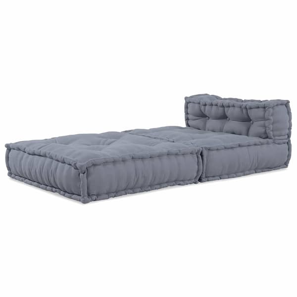 vidaXL Modulær patchwork sofa Grå 70 x 70 x 56 cm Stof