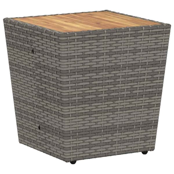 vidaXL Have Bistro Sæt 3 pcs Grå polyrattan