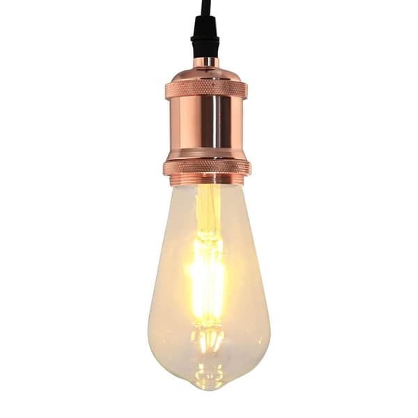 vidaXL lampeholdere 2 stk rosaguld E27