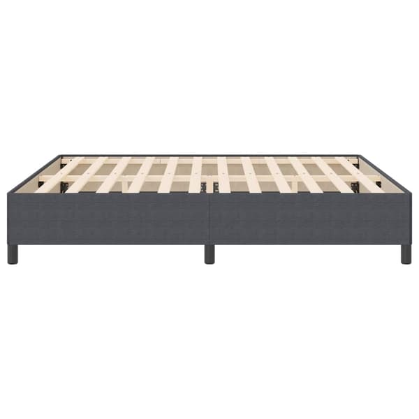 vidaXL Box spring seng Mørkegrå 200 x 200 cm Velourstof