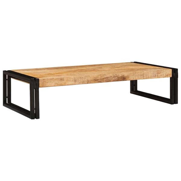 vidaXL Badeværelseshylde Brun 100 x 50 x 23 cm Solid Ru raw mango træ