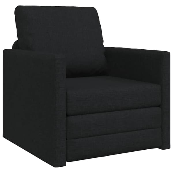 vidaXL Sovesofa 60cm Sort Stof