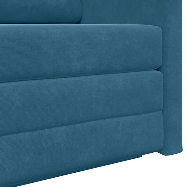 vidaXL Sovesofa 110cm Blå Fløjl