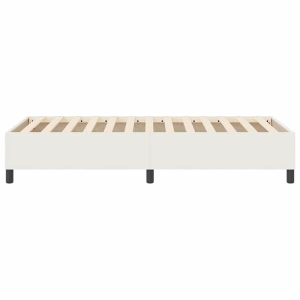 vidaXL Platform sengestel Creme 100 x 200 cm Velourstof