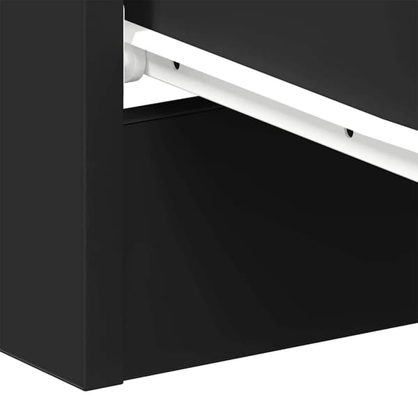 vidaXL sengeskab 38 x 35 x 56 cm spånplade sort