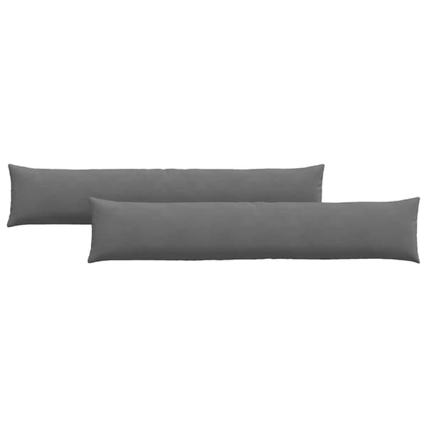 vidaXL Sofapuder 2 pcs Mørkegrå 200 x 40 cm Stof