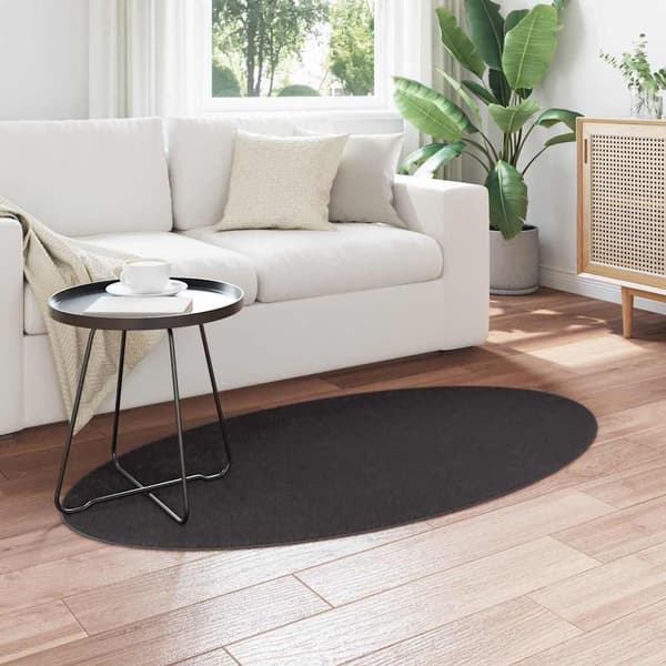 vidaXL Tæppe Antracit 80 x 150 cm Polyester