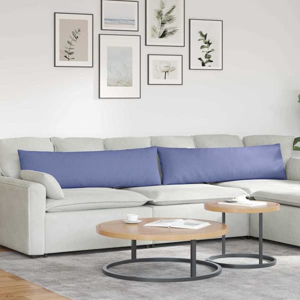 vidaXL Sofapuder 2 pcs Jeans blå 145 x 40 cm Stof
