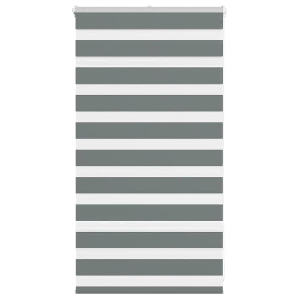 vidaXL zebragardin mørkegrå 80x100 cm stofbredde 75,9 cm polyester