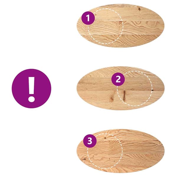 vidaXL bordplade 100x50x4 cm massivt egetræ oval