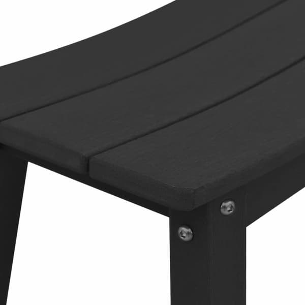 vidaXL Have bar sæt 3 pcs Sort HDPE