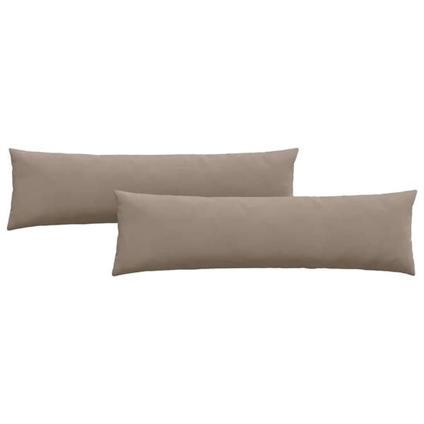 vidaXL Sofapuder 2 pcs Gråbrun 145 x 40 cm Stof
