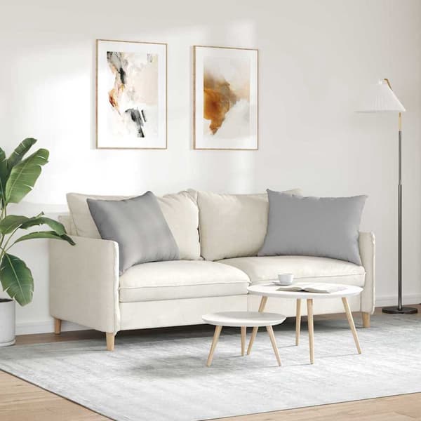 vidaXL Sofapuder 2 pcs Skygrå 70 x 50 cm Stof