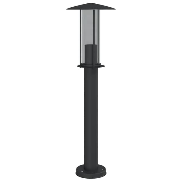 vidaXL udendørs standerlampe 60 cm rustfrit stål sort