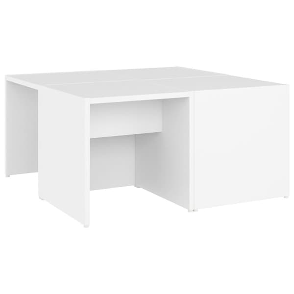 vidaXL sofaborde 4 dele 33x33x33 cm spånplade hvid