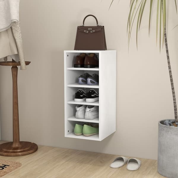 vidaXL skoreol 31,5x35x70 cm spånplade hvid