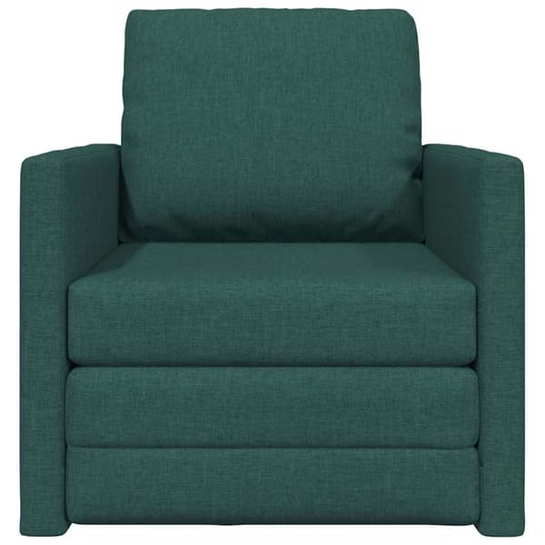 vidaXL Sovesofa 60cm Mørkegrøn Stof