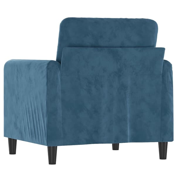 vidaXL lænestol 60 cm velour Blå