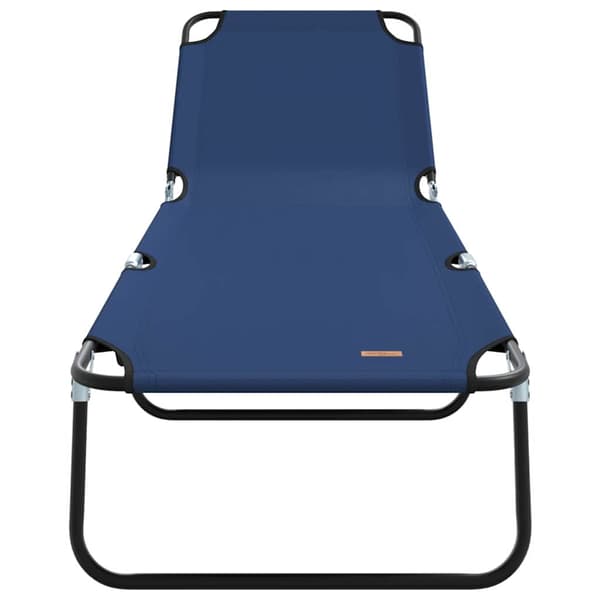 vidaXL Foldestol Blå 188 x 57 x 86,5 cm Polyester