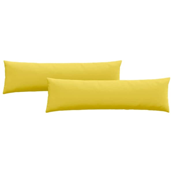 vidaXL Sofapuder 2 pcs Lys Gul 145 x 40 cm Stof