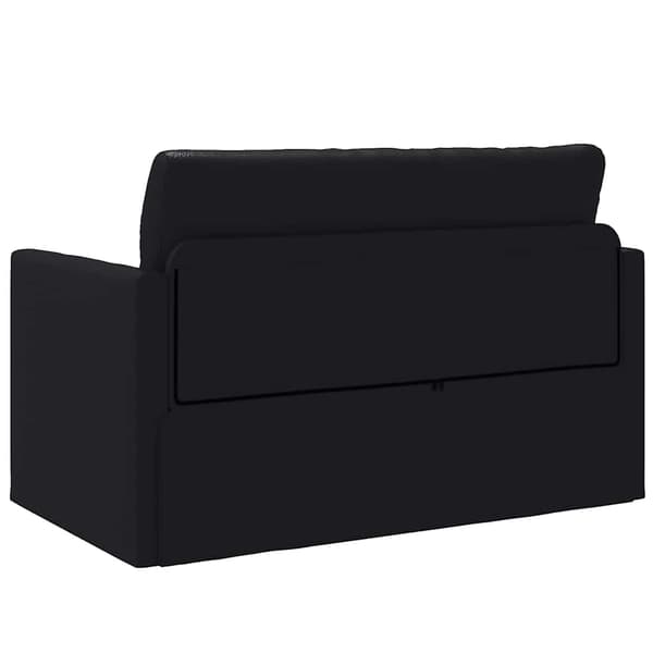 vidaXL Sovesofa 110cm Sort Kunstlæder