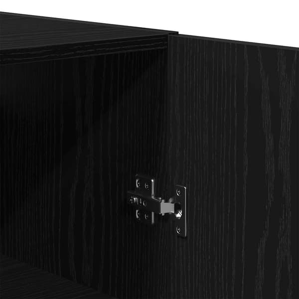 vidaXL vægskab sort egetræ 60x31x60 cm konstrueret træ